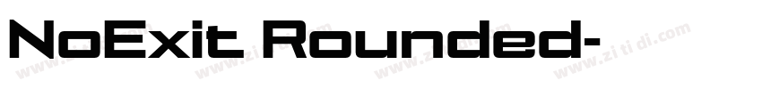 NoExit Rounded字体转换